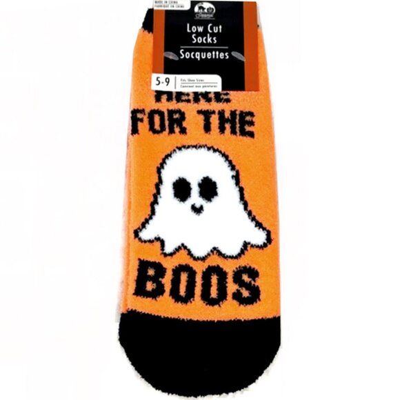 Accessories - *3/$15* Fuzzy Ghost Halloween Socks